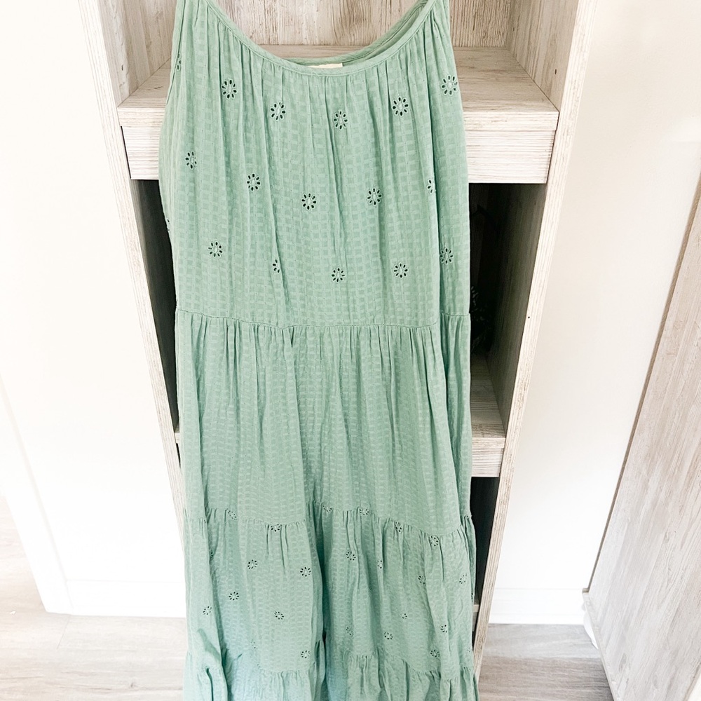 Universal Thread Light Green Eyelet Dress